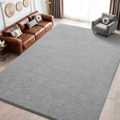 Keeko Area Rugs for Living Room Bedroom 6x9 Grey, Soft Modern Large Rugs Indoor by Keeko
