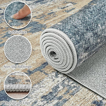 Area Rugs 8x10 Living Room: Large Soft Washable Rug Modern Abstract Anti-Skid - Image 9