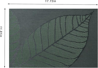 Placemats Set of 4 Washable Indoor | Outdoor Vinyl Place Mats - Image 2