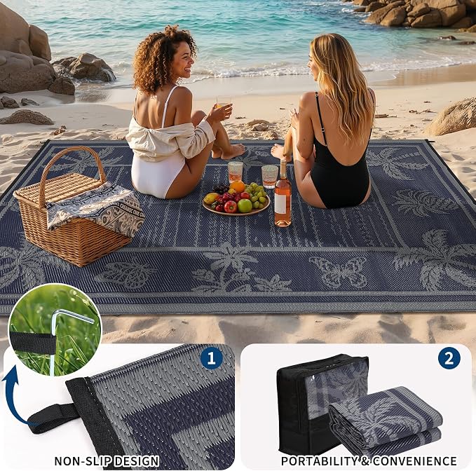 Garvee Outdoor Rug 9x12 Waterproof - Image 5