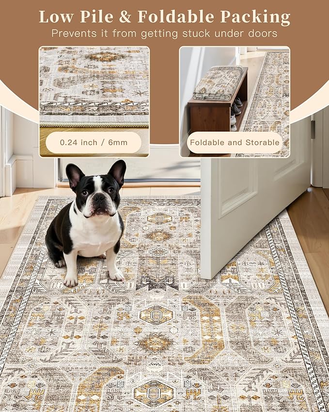 Madane Washable Runner Rug - Image 6