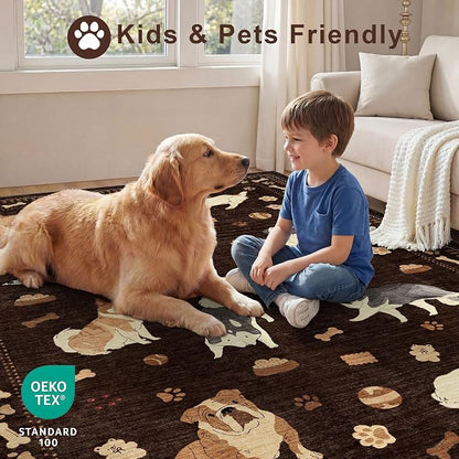DUKINO 3x5 Area Rug, Lightweight Washable Entryway Rug - Image 4