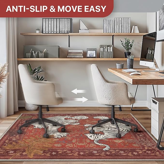 36"x48" Office Chair Mat for Hardwood Tile Floor, Under Desk Carpet Protector - Image 4