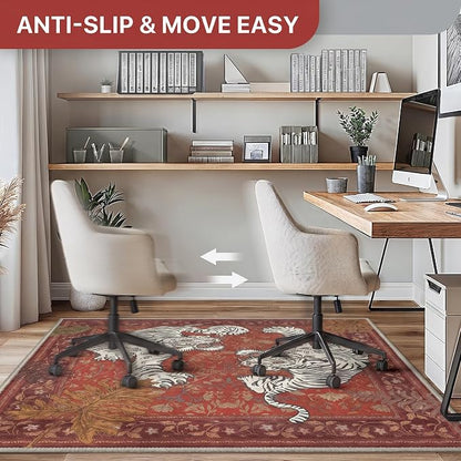 36"x48" Office Chair Mat for Hardwood Tile Floor, Under Desk Carpet Protector - Image 4