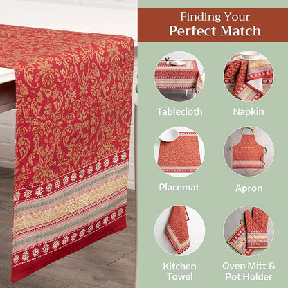 Maison d' Hermine Table Runner 100% Cotton 14.50" x 72" | Table Runners 72 - Image 5