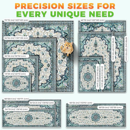 Hompet Cat Litter Mat 2 Pack, 18x54 Large Machine Washable Trapping Mats - Image 7