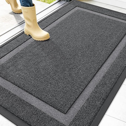 OLANLY Front Door Mat Indoor Outdoor Entrance, Waterproof All-Season, by OLANLY