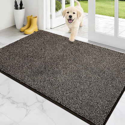 PURRUGS Dirt Trapping Door Mat 34" x 59", Non-Slip Machine Washable Entry Rug by PURRUGS