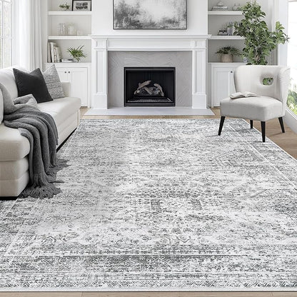 10x14 Area Rugs for Living Room Rug Washable: Abstract Large Rug Indoor Modern - Image 9