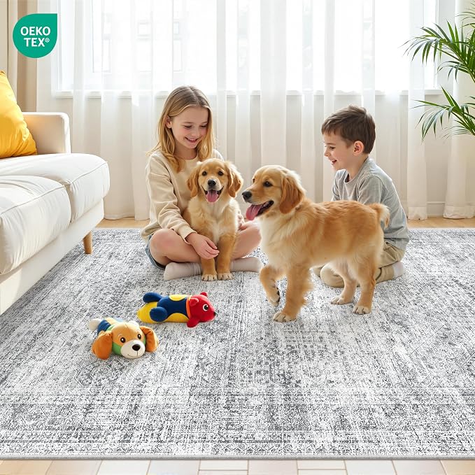 5x7 Area Rugs, Ultra-Thin Washable Rugs - Image 9