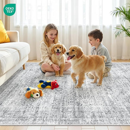 6x9 Rug for Living Room, Soft Low Pile Indoor Washable Rugs for Bedroom - Image 9