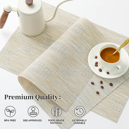 Leetaltree Wheat Placemats Set of 8 - Image 2