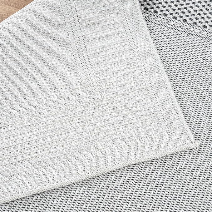 CAMILSON Easy Jute Rug 2x3, Indoor Outdoor Off-White Color Fiber Area Rugs - Image 7