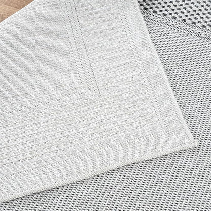 CAMILSON Easy Jute Rug 2x3, Indoor Outdoor Off-White Color Fiber Area Rugs - Image 7