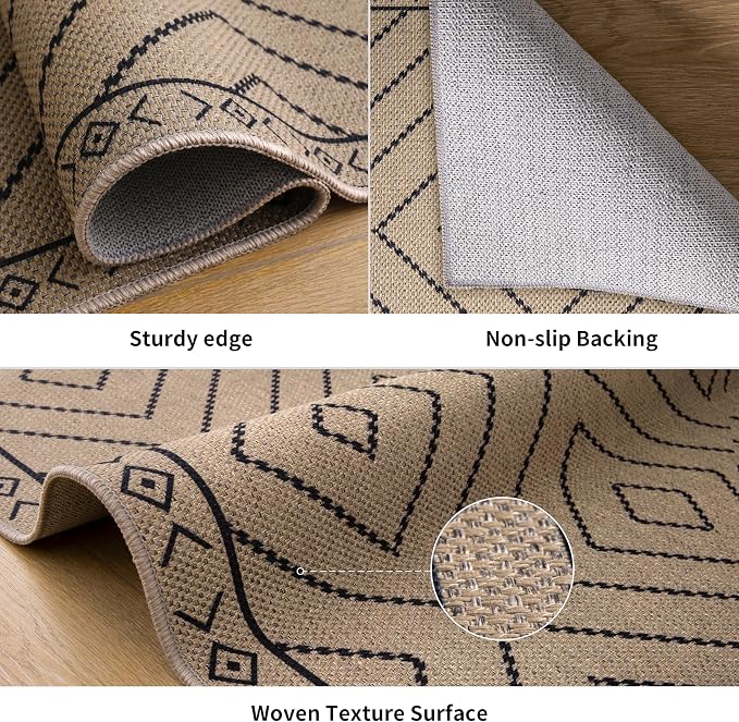 Tangsoo Easy Jute Rug 2x5 Washable Runner - Image 3