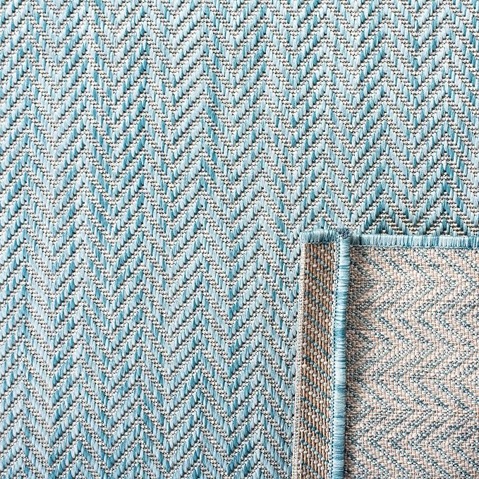 SAFAVIEH Outdoor Square Rug 4' - Image 3