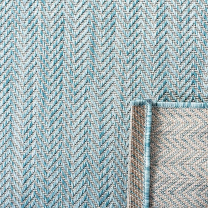SAFAVIEH Outdoor Square Rug 4' - Image 3