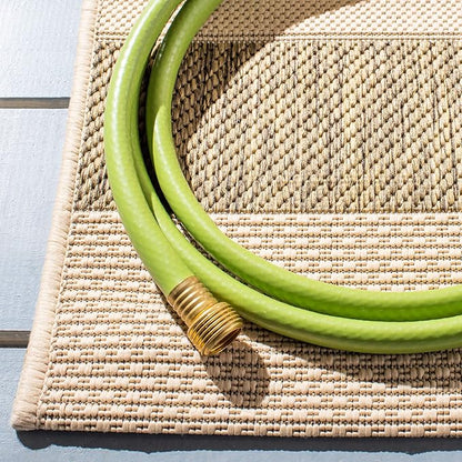 SAFAVIEH Courtyard Collection 2'3' x 18' Brown/Bone CY6062 Stripe Indoor/ - Image 5