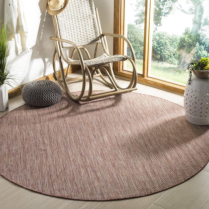 SAFAVIEH Outdoor Round Rug 4' by Unknown