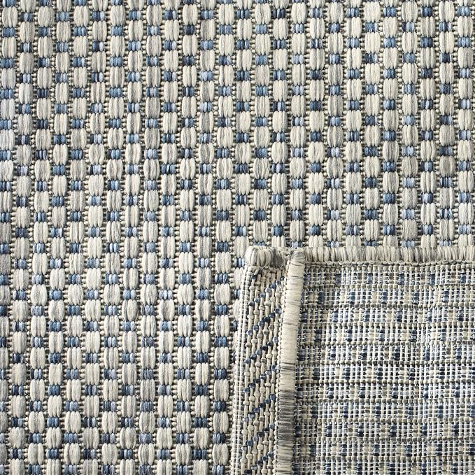 SAFAVIEH Washable Rug Outdoor Courtyard Collection 5'3" x 5'3" Round, - Image 4