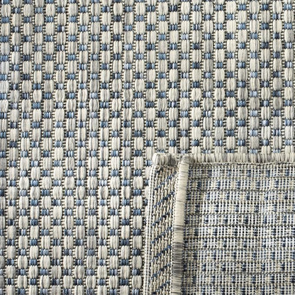 SAFAVIEH Washable Rug Outdoor Courtyard Collection 5'3" x 5'3" Round, - Image 4