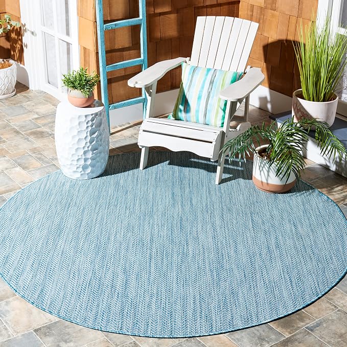 SAFAVIEH Outdoor Round Rug 10' by Unknown