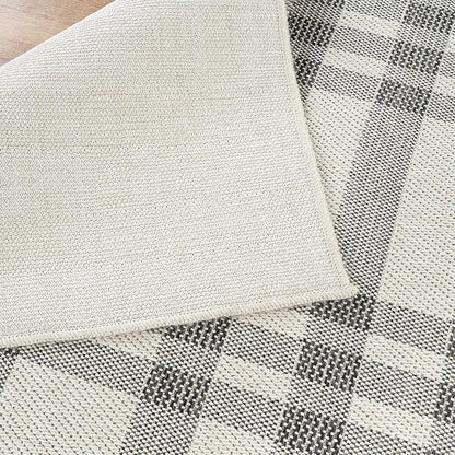 CAMILSON Easy Jute Rug 6x9, Indoor Outdoor Off-White Color Fiber Area Rugs - Image 5