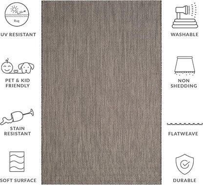 SAFAVIEH Outdoor Square Rug 9' - Image 6