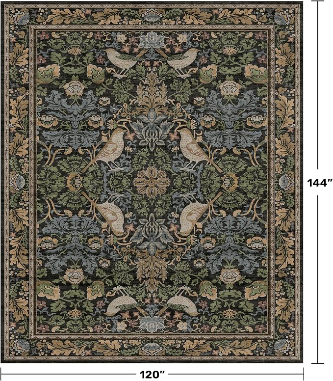 Vintage Green Rug for Extra Large Bedroom - Image 2