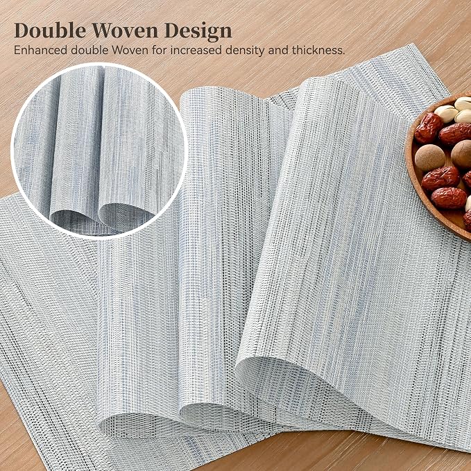 Leetaltree LightSteel Blue Placemats Set of 12 - Image 3