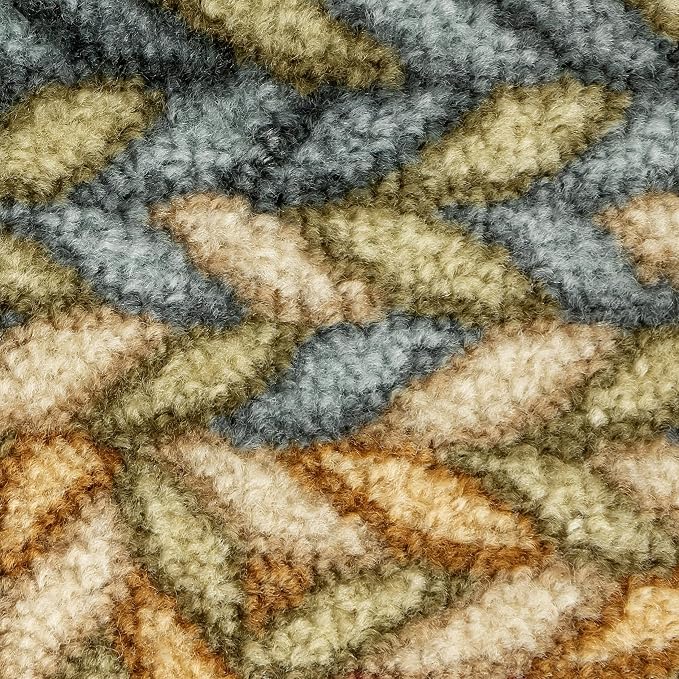 Maples Rugs Marion Bohemian Braided-Style Print Area Rug – Made in USA – - Image 8