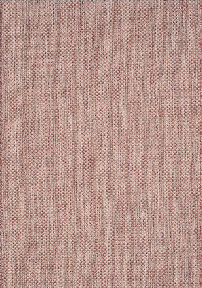 SAFAVIEH Courtyard Collection 4' x 5'7' Red/Beige CY8521 Indoor/ Outdoor Patio - Image 2