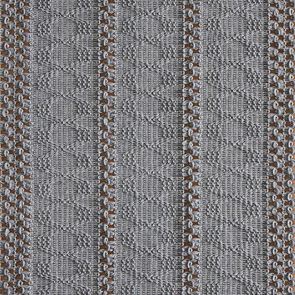 Macrame Style Boho Table Runner, 12x108 Inch Light Blue Grey | Woven Boho Table - Image 6