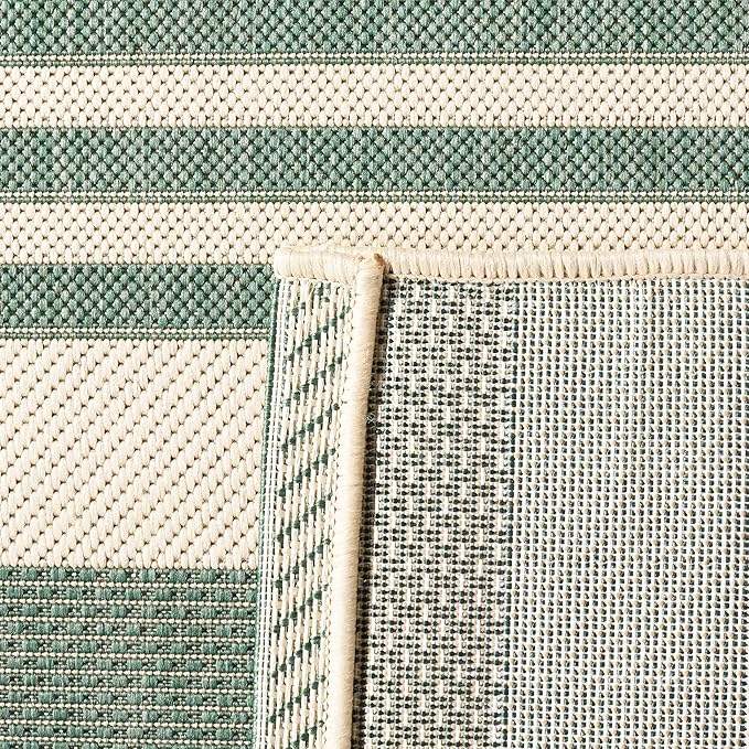 SAFAVIEH Courtyard Collection 2' x 3'7" Beige/Dark Green CY6062 Nautical - Image 5