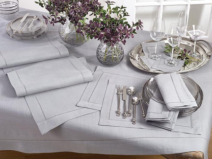 SARO LIFESTYLE Hemstitched Border Tablecloth - Image 2