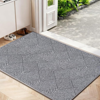 Indoor Door Mat 30"x47" Large, Low-Profile Welcome Front Door Mat Indoor by NaolotureHome