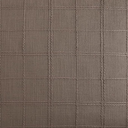 Linen Checked Farmhouse Table Runner, 13x36 Inches Cocoa Brown | Raised Grid - Image 6